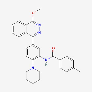 molecular formula C28H28N4O2 B11572219 N-[5-(4-methoxyphthalazin-1-yl)-2-(piperidin-1-yl)phenyl]-4-methylbenzamide 