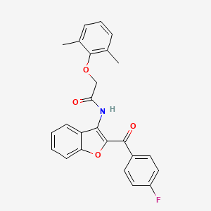 2-(2,6-dimethylphenoxy)-N-[2-(4-fluorobenzoyl)-1-benzofuran-3-yl]acetamide