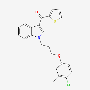 {1-[3-(4-chloro-3-methylphenoxy)propyl]-1H-indol-3-yl}(thiophen-2-yl)methanone