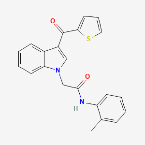 N-(2-methylphenyl)-2-[3-(thiophen-2-ylcarbonyl)-1H-indol-1-yl]acetamide