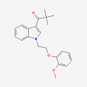 1-{1-[2-(2-methoxyphenoxy)ethyl]-1H-indol-3-yl}-2,2-dimethylpropan-1-one