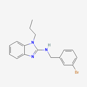 molecular formula C17H18BrN3 B11572303 N-(3-bromobenzyl)-1-propyl-1H-benzimidazol-2-amine 