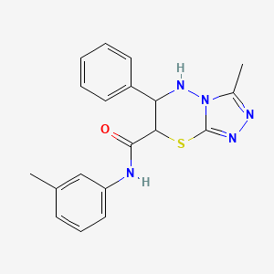 3-methyl-N-(3-methylphenyl)-6-phenyl-6,7-dihydro-5H-[1,2,4]triazolo[3,4-b][1,3,4]thiadiazine-7-carboxamide