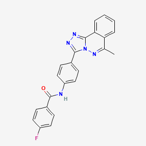 4-fluoro-N-[4-(6-methyl[1,2,4]triazolo[3,4-a]phthalazin-3-yl)phenyl]benzamide