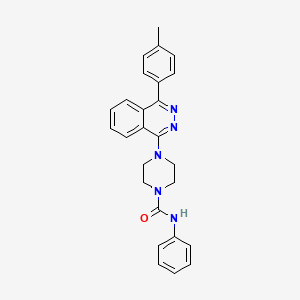 molecular formula C26H25N5O B11572329 4-[4-(4-methylphenyl)phthalazin-1-yl]-N-phenylpiperazine-1-carboxamide 