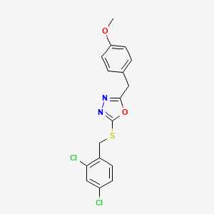 2-[(2,4-Dichlorobenzyl)sulfanyl]-5-(4-methoxybenzyl)-1,3,4-oxadiazole