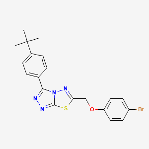 6-[(4-Bromophenoxy)methyl]-3-(4-tert-butylphenyl)[1,2,4]triazolo[3,4-b][1,3,4]thiadiazole