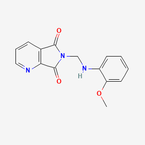 6-{[(2-methoxyphenyl)amino]methyl}-5H-pyrrolo[3,4-b]pyridine-5,7(6H)-dione