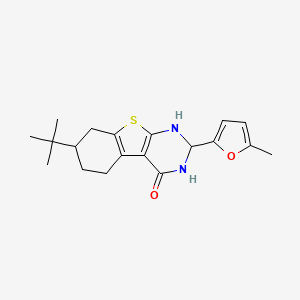 7-(Tert-butyl)-2-(5-methyl-2-furyl)-1,2,5,6,7,8-hexahydro[1]benzothieno[2,3-D]pyrimidin-4-OL