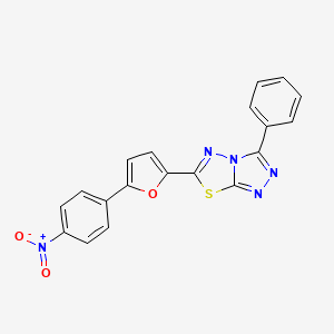 6-[5-(4-Nitrophenyl)furan-2-yl]-3-phenyl-[1,2,4]triazolo[3,4-b][1,3,4]thiadiazole