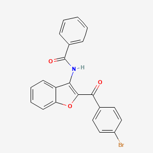 N-[2-(4-bromobenzoyl)-1-benzofuran-3-yl]benzamide