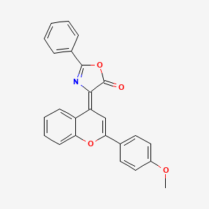 (4Z)-4-[2-(4-methoxyphenyl)-4H-chromen-4-ylidene]-2-phenyl-1,3-oxazol-5(4H)-one