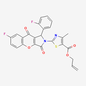 prop-2-en-1-yl 2-[7-fluoro-1-(2-fluorophenyl)-3,9-dioxo-3,9-dihydrochromeno[2,3-c]pyrrol-2(1H)-yl]-4-methyl-1,3-thiazole-5-carboxylate