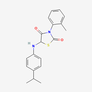 3-(2-Methylphenyl)-5-{[4-(propan-2-yl)phenyl]amino}-1,3-thiazolidine-2,4-dione