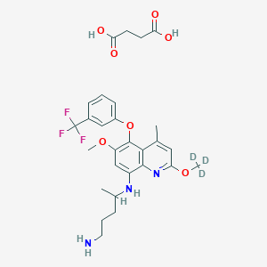 molecular formula C₂₈H₃₁D₃F₃N₃O₇ B1157259 Tafenoquine-d3 Succinate 