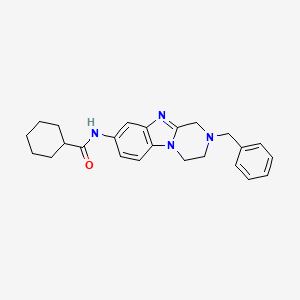 N-(2-benzyl-1,2,3,4-tetrahydropyrazino[1,2-a]benzimidazol-8-yl)cyclohexanecarboxamide