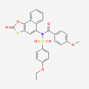 N-[(4-ethoxyphenyl)sulfonyl]-4-methoxy-N-(2-oxonaphtho[2,1-d][1,3]oxathiol-5-yl)benzamide