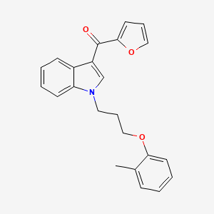 furan-2-yl{1-[3-(2-methylphenoxy)propyl]-1H-indol-3-yl}methanone