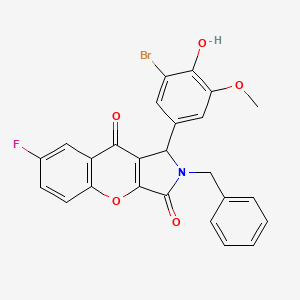 2-Benzyl-1-(3-bromo-4-hydroxy-5-methoxyphenyl)-7-fluoro-1,2-dihydrochromeno[2,3-c]pyrrole-3,9-dione