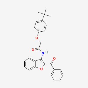 N-(2-benzoyl-1-benzofuran-3-yl)-2-(4-tert-butylphenoxy)acetamide