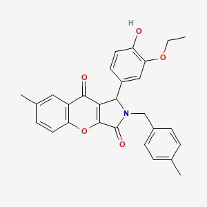 1-(3-Ethoxy-4-hydroxyphenyl)-7-methyl-2-(4-methylbenzyl)-1,2-dihydrochromeno[2,3-c]pyrrole-3,9-dione