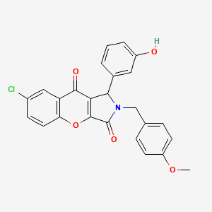 7-Chloro-1-(3-hydroxyphenyl)-2-(4-methoxybenzyl)-1,2-dihydrochromeno[2,3-c]pyrrole-3,9-dione