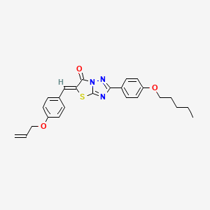 (5Z)-2-[4-(pentyloxy)phenyl]-5-[4-(prop-2-en-1-yloxy)benzylidene][1,3]thiazolo[3,2-b][1,2,4]triazol-6(5H)-one