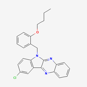 6-(2-butoxybenzyl)-9-chloro-6H-indolo[2,3-b]quinoxaline