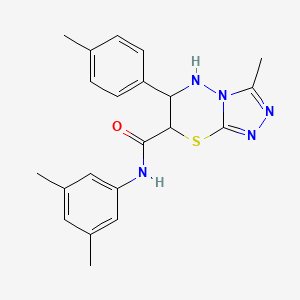 N-(3,5-dimethylphenyl)-3-methyl-6-(4-methylphenyl)-6,7-dihydro-5H-[1,2,4]triazolo[3,4-b][1,3,4]thiadiazine-7-carboxamide