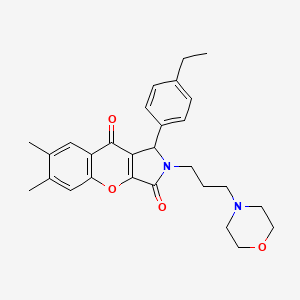 1-(4-Ethylphenyl)-6,7-dimethyl-2-[3-(morpholin-4-yl)propyl]-1,2-dihydrochromeno[2,3-c]pyrrole-3,9-dione