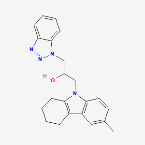 1-(1H-benzotriazol-1-yl)-3-(6-methyl-1,2,3,4-tetrahydro-9H-carbazol-9-yl)propan-2-ol