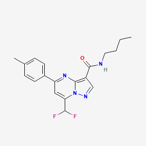 N-butyl-7-(difluoromethyl)-5-(4-methylphenyl)pyrazolo[1,5-a]pyrimidine-3-carboxamide