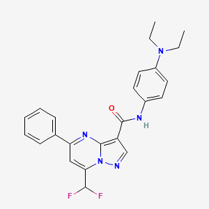 N-[4-(diethylamino)phenyl]-7-(difluoromethyl)-5-phenylpyrazolo[1,5-a]pyrimidine-3-carboxamide