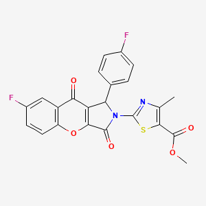 methyl 2-[7-fluoro-1-(4-fluorophenyl)-3,9-dioxo-3,9-dihydrochromeno[2,3-c]pyrrol-2(1H)-yl]-4-methyl-1,3-thiazole-5-carboxylate