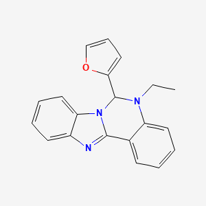 5-Ethyl-6-(furan-2-yl)-5,6-dihydrobenzimidazo[1,2-c]quinazoline