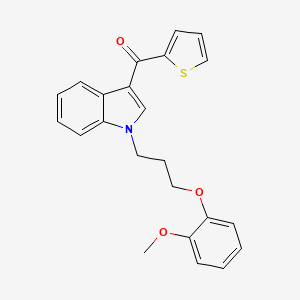 {1-[3-(2-methoxyphenoxy)propyl]-1H-indol-3-yl}(thiophen-2-yl)methanone