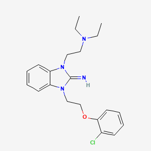 2-{3-[2-(2-chlorophenoxy)ethyl]-2-imino-2,3-dihydro-1H-benzimidazol-1-yl}-N,N-diethylethanamine