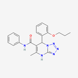 5-methyl-N-phenyl-7-(2-propoxyphenyl)-4,7-dihydrotetrazolo[1,5-a]pyrimidine-6-carboxamide