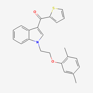 {1-[2-(2,5-dimethylphenoxy)ethyl]-1H-indol-3-yl}(thiophen-2-yl)methanone