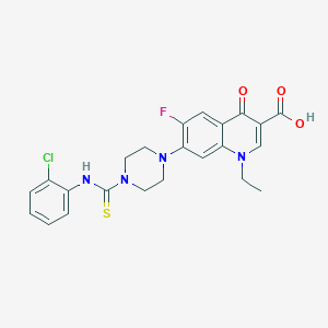 7-{4-[(2-Chlorophenyl)carbamothioyl]piperazin-1-yl}-1-ethyl-6-fluoro-4-oxo-1,4-dihydroquinoline-3-carboxylic acid