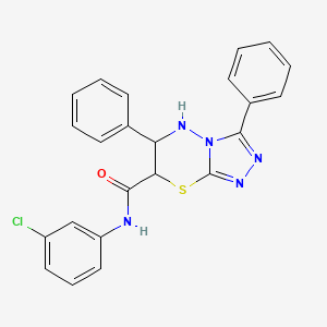 N-(3-chlorophenyl)-3,6-diphenyl-6,7-dihydro-5H-[1,2,4]triazolo[3,4-b][1,3,4]thiadiazine-7-carboxamide