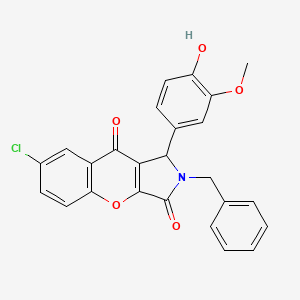 2-Benzyl-7-chloro-1-(4-hydroxy-3-methoxyphenyl)-1,2-dihydrochromeno[2,3-c]pyrrole-3,9-dione