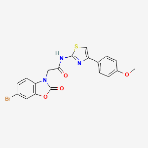 2-(6-bromo-2-oxo-1,3-benzoxazol-3(2H)-yl)-N-[4-(4-methoxyphenyl)-1,3-thiazol-2-yl]acetamide