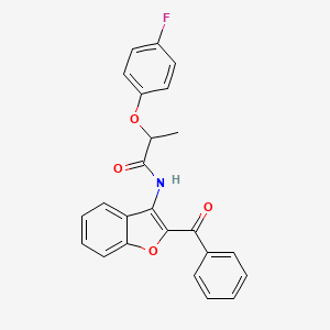 N-(2-benzoyl-1-benzofuran-3-yl)-2-(4-fluorophenoxy)propanamide