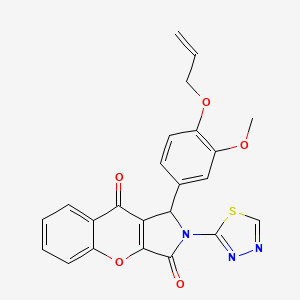 1-[3-Methoxy-4-(prop-2-en-1-yloxy)phenyl]-2-(1,3,4-thiadiazol-2-yl)-1,2-dihydrochromeno[2,3-c]pyrrole-3,9-dione