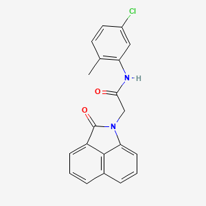 molecular formula C20H15ClN2O2 B11573043 N-(5-chloro-2-methylphenyl)-2-(2-oxobenzo[cd]indol-1(2H)-yl)acetamide 