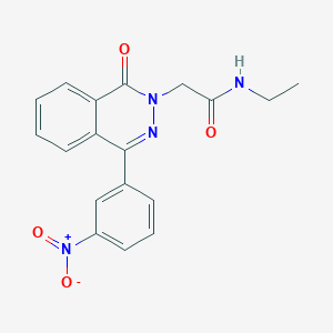 N-ethyl-2-[4-(3-nitrophenyl)-1-oxophthalazin-2(1H)-yl]acetamide