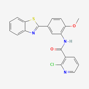 N-[5-(1,3-benzothiazol-2-yl)-2-methoxyphenyl]-2-chloropyridine-3-carboxamide