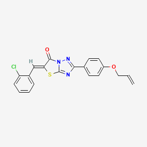 (5Z)-5-(2-chlorobenzylidene)-2-[4-(prop-2-en-1-yloxy)phenyl][1,3]thiazolo[3,2-b][1,2,4]triazol-6(5H)-one