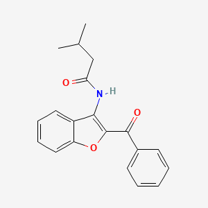 N-(2-benzoyl-1-benzofuran-3-yl)-3-methylbutanamide